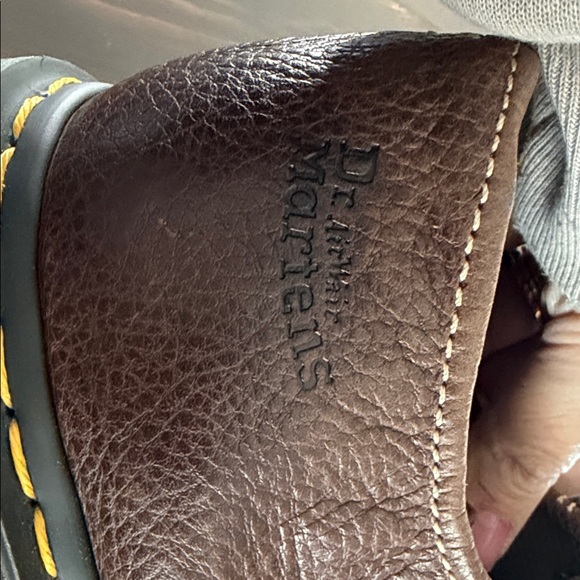 Dr. Martens Dark Brown Leather Women’s Oxfords - Picture 3 of 7